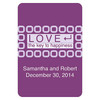 LOVE - The Key to Happiness Sticker - Plum
