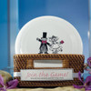 Bride & Groom Frisbee Favors - Whimsical