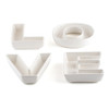 LOVE Plates Set in White