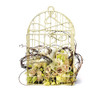 Decorative Birdcage w/Birds in Flight - Ivory - Centerpiece, Wishing Well