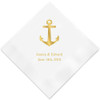 Anchor Personalized Napkins - Nautical Wedding