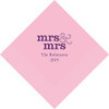 Mrs. & Mrs. Personalized Napkins - Standard - Same Sex