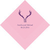 Love Antlers Personalized Napkins - Woodland Wedding 