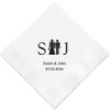 Bride & Groom Monogram Personalized Napkins