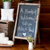 Standing Chalkboard Sign - Rustic Wood