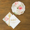 Pink Floral Paper Napkins - Wedding, Bridal Shower, Tea Party