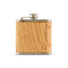 Personalized Wood Flask - Vertical Print - Groomsmen Gift 