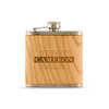 Personalized Wood Flask - Block Etched - Best Man Gift