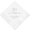 50 Years Personalized Napkins - Custom Printed