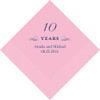 10 Years Personalized Napkins - Custom Printed