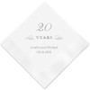 20 Years Personalized Napkins - Custom Printed