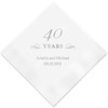 40 Years Personalized Napkins - Custom Printed