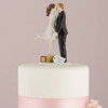 Wedding Cake Topper - A Honeymoon Kiss & We're Off - Light Skin Tone