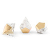 Modern Marble & Gold Favor Boxes - Geometric