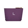 Napa Linen Cosmetic Bag - Bridesmaid Gift - Plum