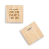 Wood Coaster Set with Bottle Opener - Groomsmen Gift