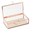 Personalized Glass Jewelry Box - Modern Serif