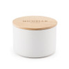 Round Wooden Keepsake Box - Classic Font 