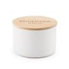 Round Wooden Keepsake Box - Modern Font