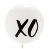 White Round Wedding Balloon - 36" - XO