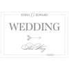 Wedding Directional Sign - Classic Script