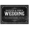 Wedding Directional Sign - Chalkboard - White