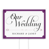 Wedding Directional Sign - Expressions - Purple