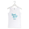 Personalized Bridesmaid Shirt - Tank Top - Team Bride - Oasis Blue