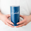 Personalized Travel Mug - Calligraphy Print