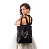 Personalized Bridesmaid Tote Bag - Heart 