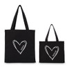 Personalized Bridesmaid Tote Bag - Heart 