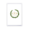 Personalized Playing Card Favors - Custom - Love Wreath