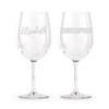 Personalized Wedding Toasting Glasses - Monogram Engraving