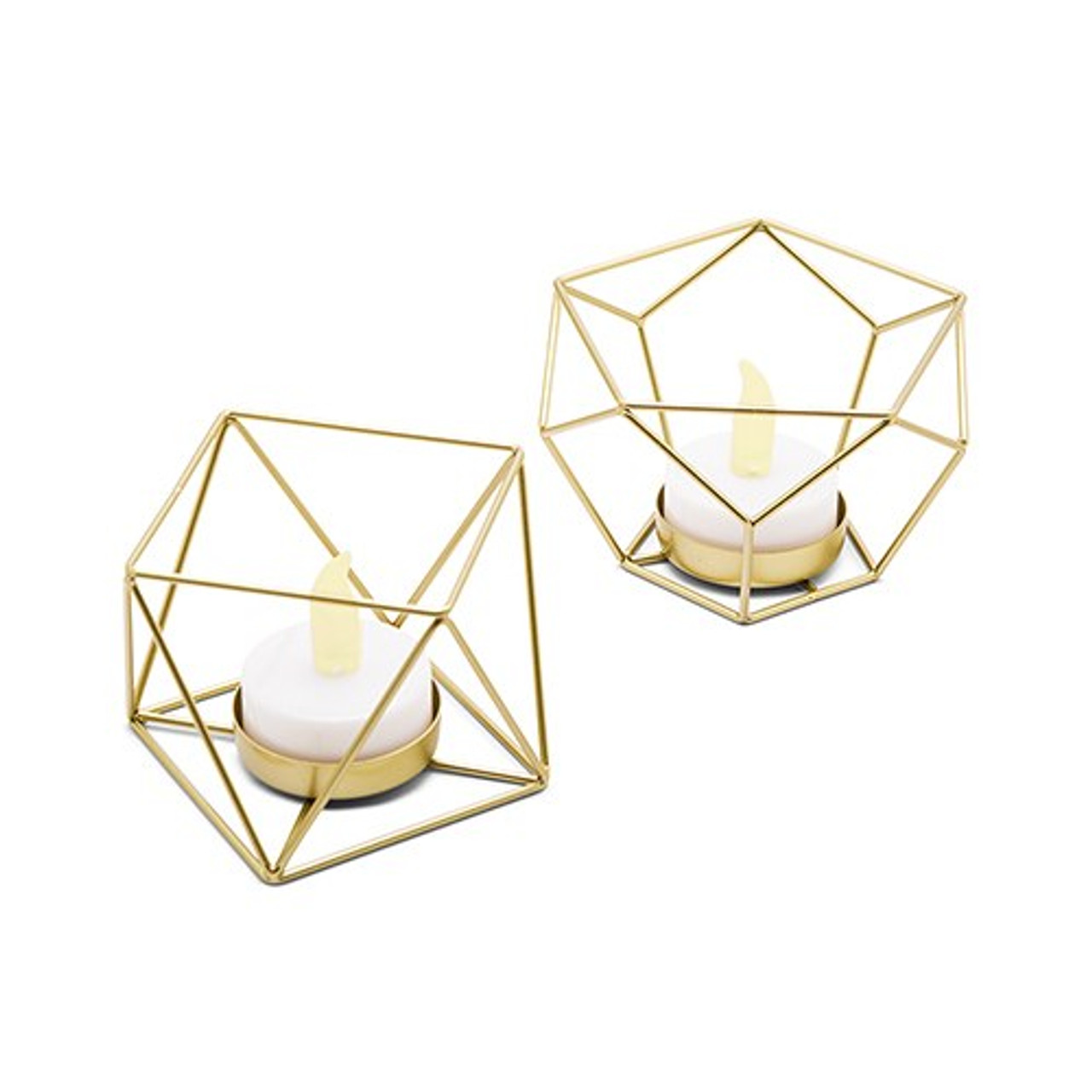 geometric candle holder