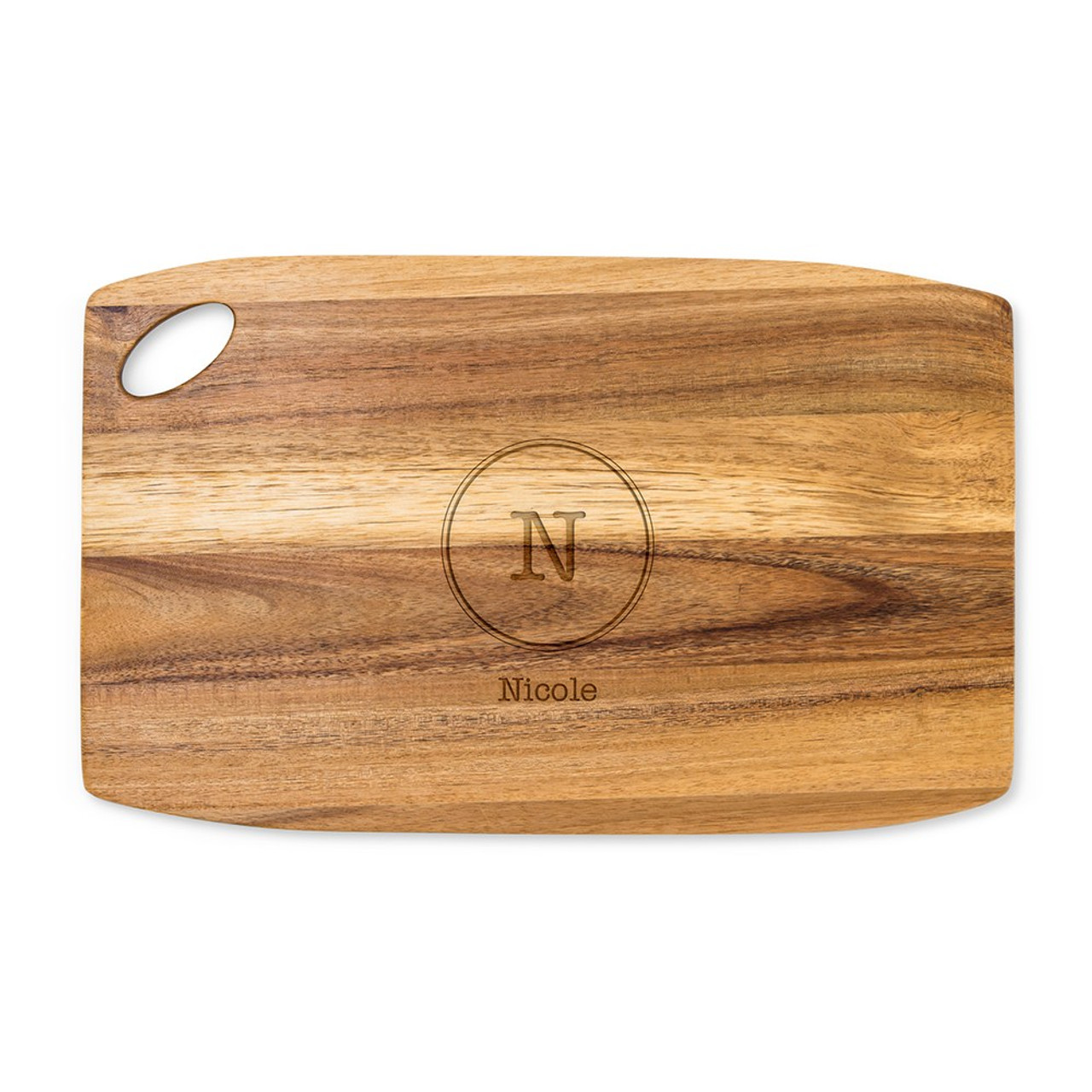 Personalized Teak Cutting Board - Monogram Teak Cutting Board