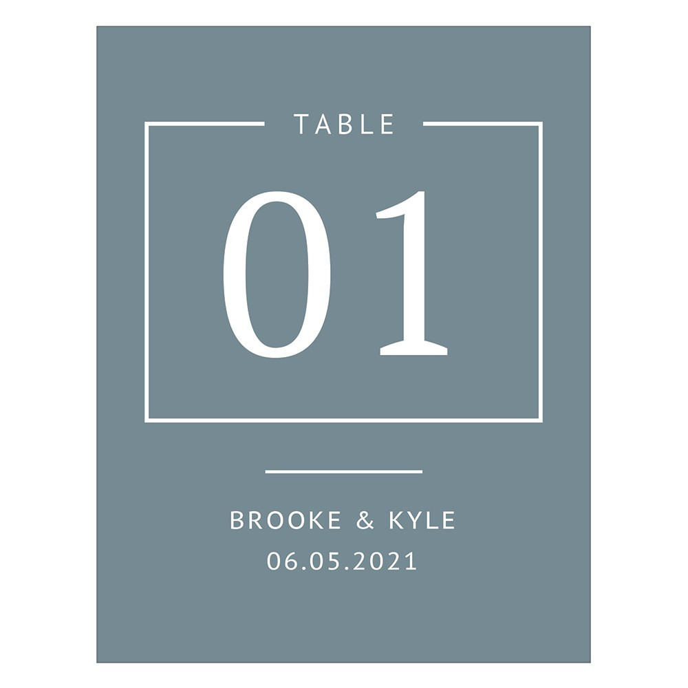 Personalized Table Numbers Cards Wedding Rustic Love