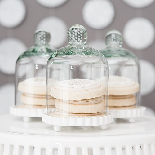 Mini Glass Bell Jar - Cupcake Cloche - Cupcake Stand