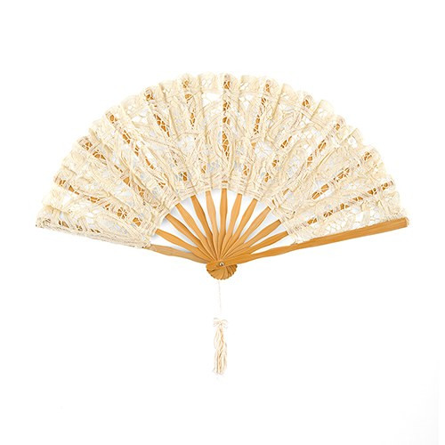 ivory lace fan