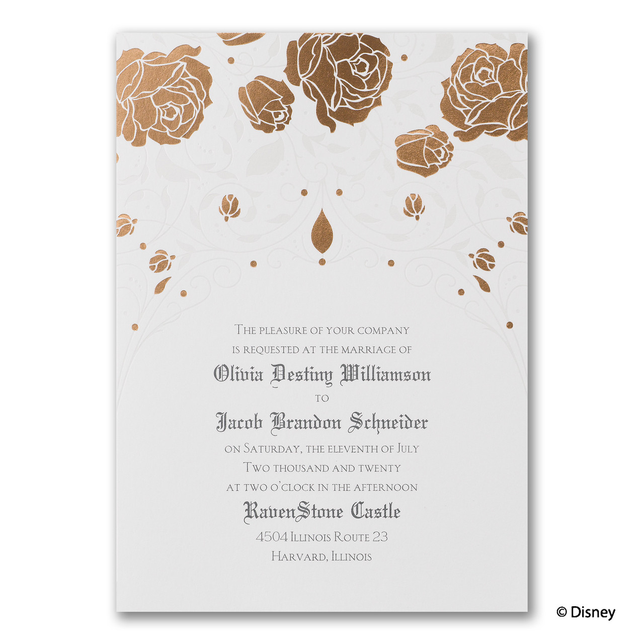 Fairy Tale Wedding Invitations Disney Wedding Invitations