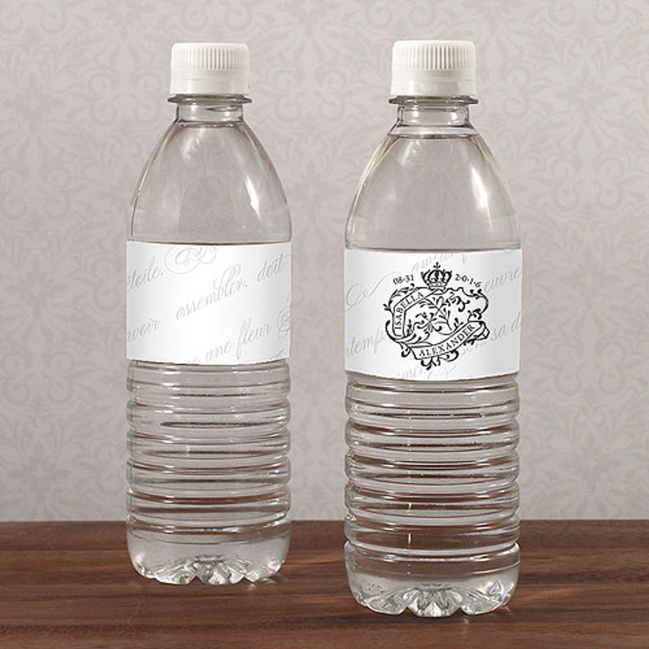 Personalized Stickers for Water Bottles-Parisian Love Letter