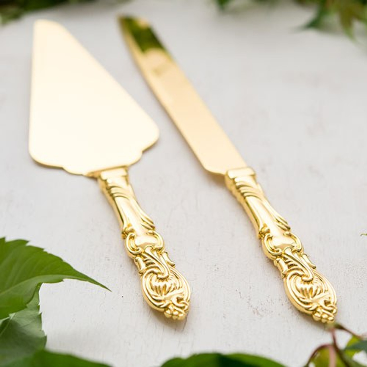 Golden Material: Stainless Steel Flate MOP Cake Serving Set Of 4 at Rs 225/ set in Moradabad