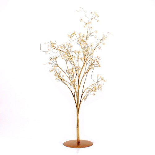 Pearl Gold Wire Tree Centerpiece Tree Wedding Centerpiece