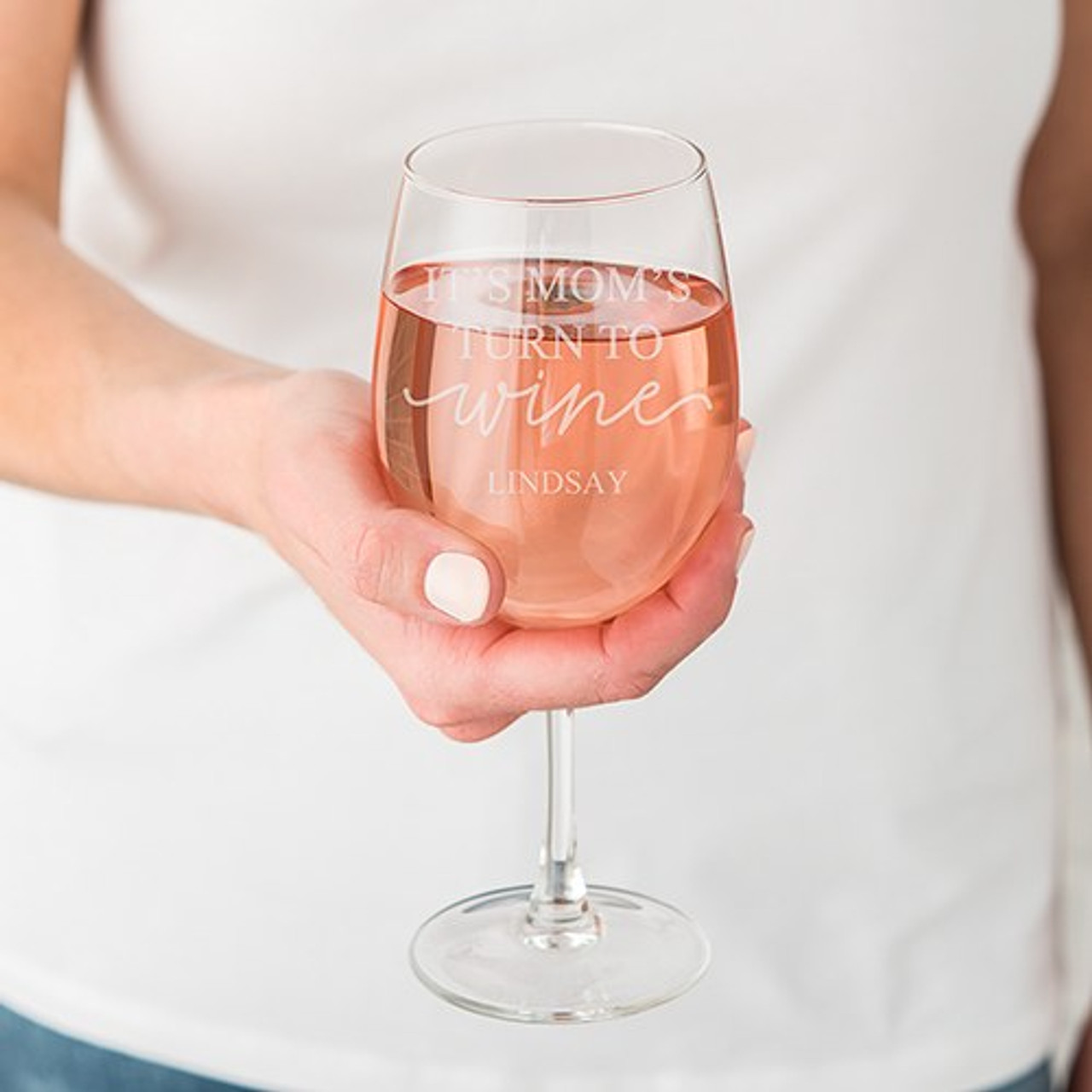 mother of the bride wine glass