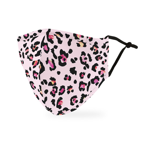 Animal Print Protective Face Mask - Pink Leopard Animal Print Protective Face Mask - Pink Leopard