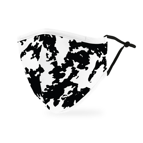 Animal Print Protective Face Mask - Cow Print  Animal Print Protective Face Mask - Cow Print