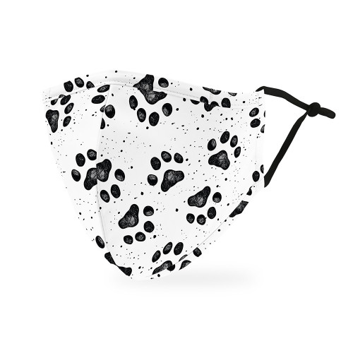 Animal Print Protective Face Mask - Paw Print Animal Print Protective Face Mask - Paw Print
