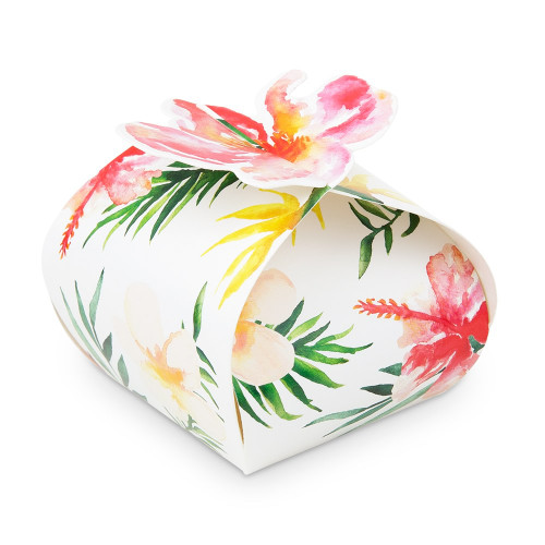 Tropical Floral Favor Boxes - Wedding, Bridal Shower  Tropical Floral Favor Boxes - Wedding, Bridal Shower