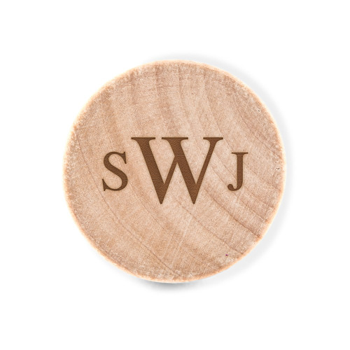 Wooden Bottle Stopper Favors - Monogram Wooden Bottle Stopper Favors - Monogram