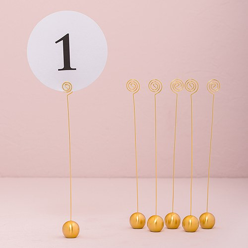 Gold Table Number Holders Gold Table Number Holders