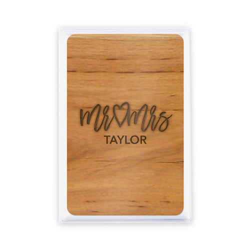 Personalized Playing Card Favors - Mr. & Mrs. Script Personalized Playing Card Favors - Mr. & Mrs. Script